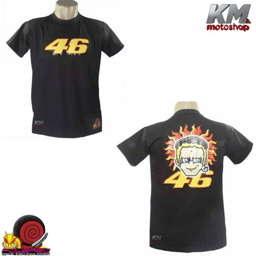 Camiseta Masculina Valentino Rossi 46 Powered Moto Gp