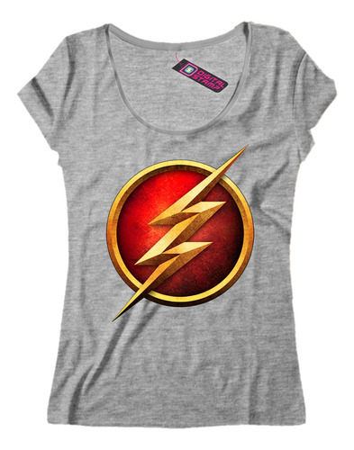 Remera Mujer The Flash Serie Tv Logo Rayo S30 Dtg Premium