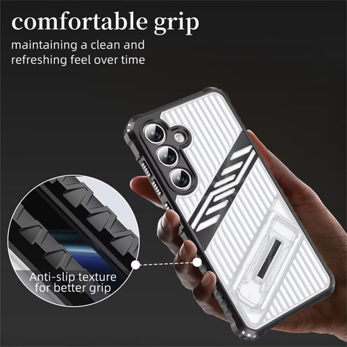 A Funda Para Samsung Galaxy A55 5g, Ultraligera, Militar, Con Soporte Integrado