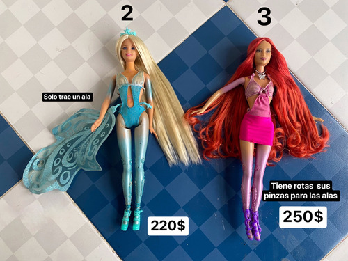 Barbies Fairytopia Elina Sirenas Dhalia Dandelion Crystal (Usado)