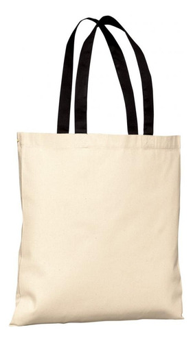 Port And Company Basic Bolsa Algodon Color Negro