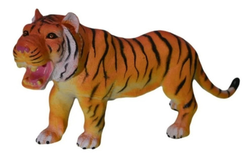 Imagen 2 de 4 de Animales De Goma Soft Muñeco 20-30cm Selva Tigre 82200 Edu