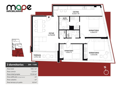 Imagen 10 de 10 de Apartamento De 3 Dormitorios Frente A La Rambla En Malvín