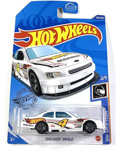 Hot Wheels, 2010 Chevy Impala Blanco, Hw Race Team 2/5, 209/