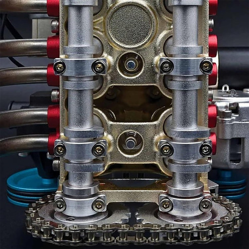Ic Modelo De Motor Automóvil Totalmente Metálico 8 Cilindros