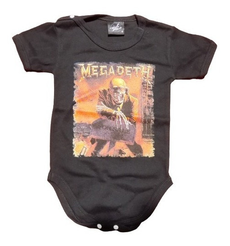 Body Bebés De Megadeth Remeras Niños Rockería Que Sea Rock 