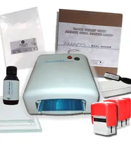 Comprar Maquina Para Hacer Sellos + Kit Insumos+5 Sellos Automático