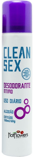 Desodorante Intimo Clean Sex Fragrância Suave Algodão 100ml