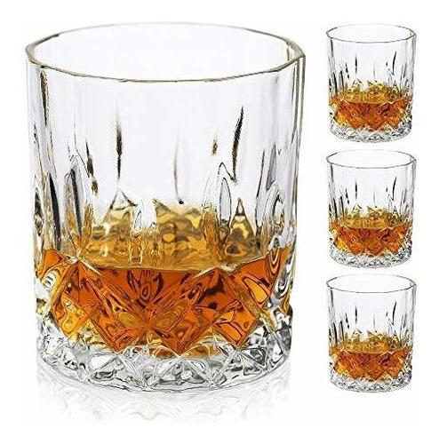 Vasos De Whisky Bavel Old Fashioned, Juego De 4 Vasos Escoce