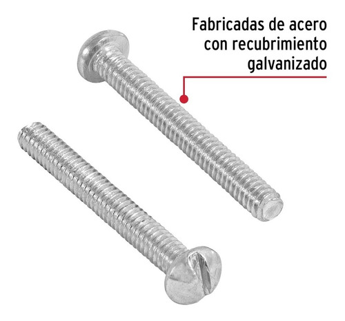 Bolsa Con 400 Tornillos 1/8 X 1 Tipo Estufa Fiero 44602