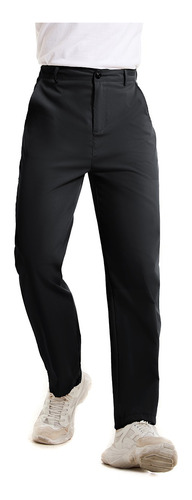 Pantalón Cargo Elástico De Corte Recto Para Hombre