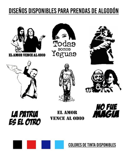 Imagen 3 de 10 de Remeras De Algodón Todas Somos Yeguas Diseños Kirchneristas