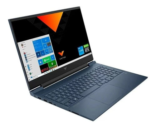 Notebook gamer  HP Victus 15-d0023dx azul marino 16", Intel Core i5 16GB de RAM 512GB SSD 60 Hz 1920x1080px Windows 11
