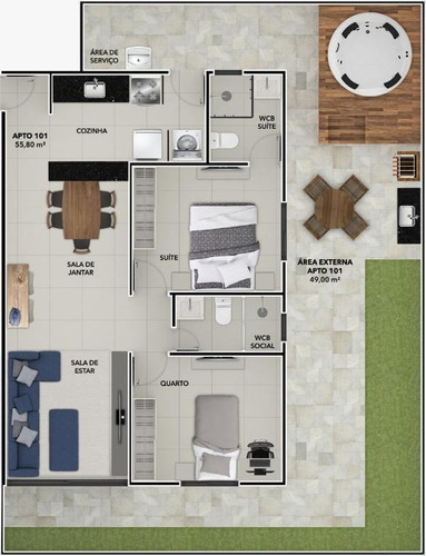 Imagem 25 de 30 de Apartamento À Venda, 53 M² Por R$ 315.900,00 - Bessa - João Pessoa/pb - Ap0331