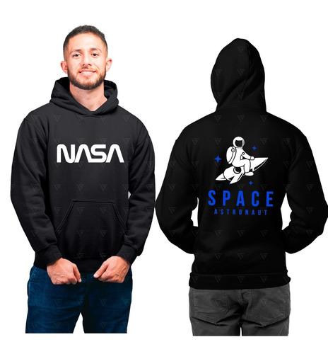 Poleron Con Diseño Nasa Ambos Lados 