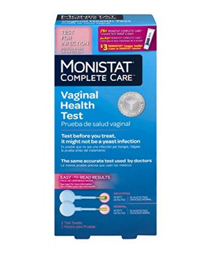 Monistat Complete Care Prueba De Salud Vaginal, 2 Hisopos