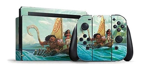 Moana Nintendo Switch Paquete Piel Moana Y Maui Zarparon | D