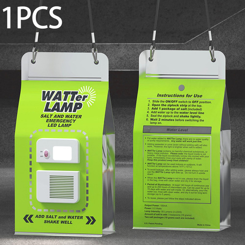 Lámpara De Bolsa De Agua Lámpara De Emergencia Led Fácil