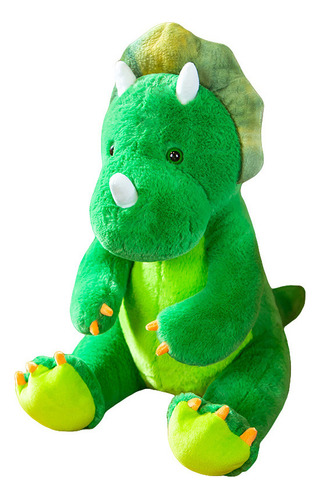 L Peluche Dinosaurio Muñeco Triceratops Verde 90cm J