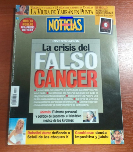 Revista Noticias 13 Enero 2012 La Crisis Del Falso Cancer