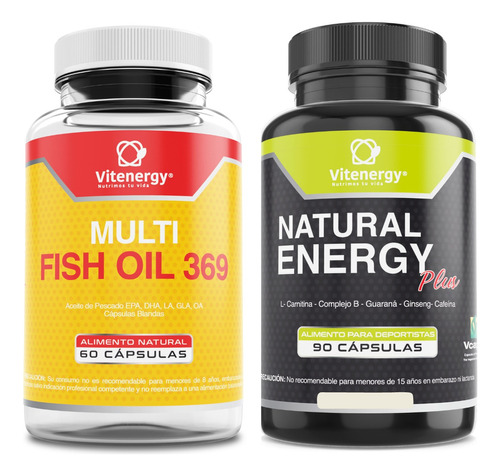 Omega 369 Triple Fish Oil + Complejo B Energizante . Pack 