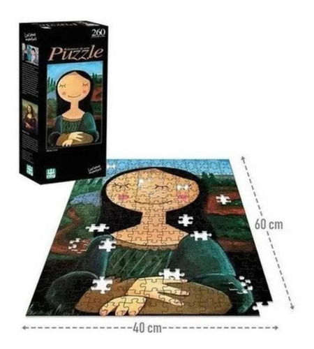 Kit 3 Quebra-cabeças Releituras De Arte 260 Peças Cada - Nig