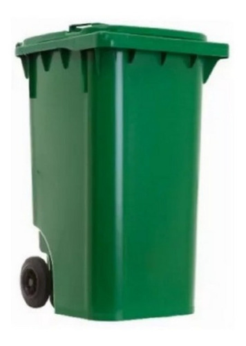 Imagem 1 de 3 de Lixeira Grande 240l - Coletor Lixo Com Rodas