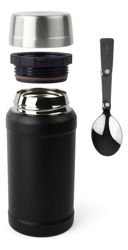 Termo Acero Inoxidable Comida Camping Termos 800ml + Cuchara
