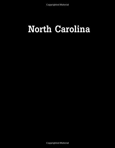 North Carolina 85 X 11 Bullet Journal 100 Dotted Notebook Pa