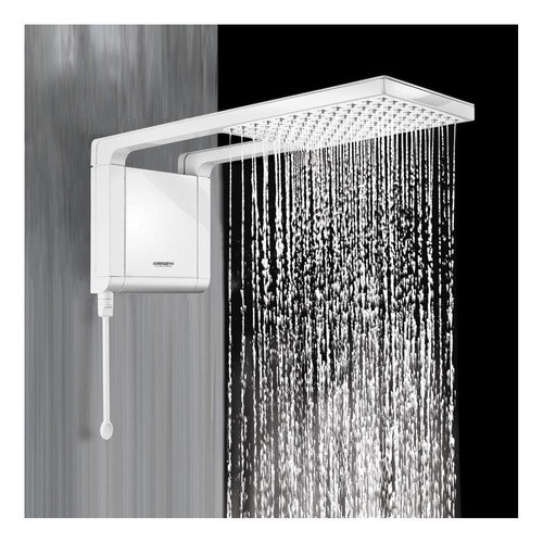 Imagem 3 de 3 de Chuveiro elétrico de parede Lorenzetti Acqua Ultra Storm branco 5500W 127V