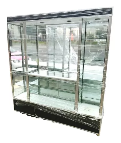 comprar Vitrina Exhibidora De Dos Torres 2mt Isla Aparador Mostrador