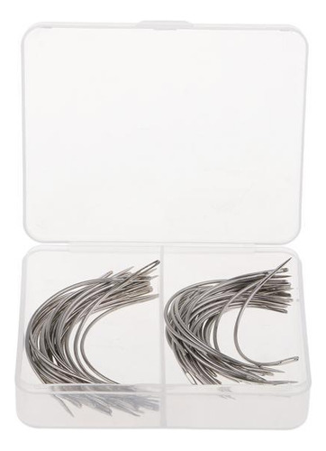 2 X 50 Agujas Curvas Para Tejer / Coser El Cabello Para La