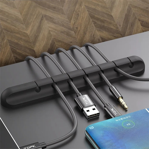 Imagen 3 de 3 de Organizador Cables Negro