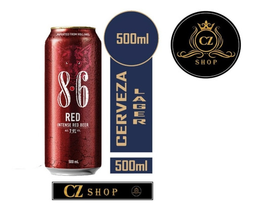 Cerveza 8.6 I.p.l Red  500 Ml - mL a $36