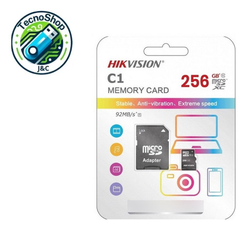 Memoria Micro Sd 256gb Con Adapter Para Celular O Tablet 