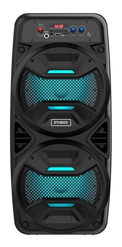 Parlante Portátil Bluetooth Con Luces Y Radio Fm Etheos