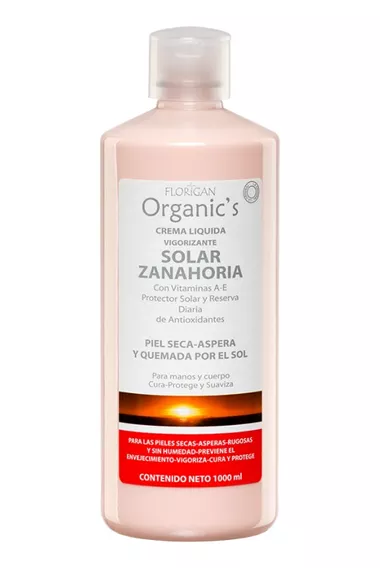 Crema Zanahoria Líquida Vigorizante Solar Florigan 1lt.