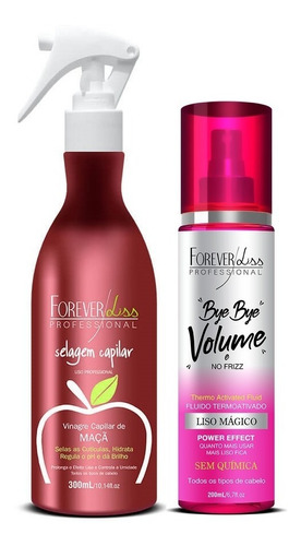 Forever Liss Selagem Vinagre De Maçã+ Bye Bye Volume E Frizz