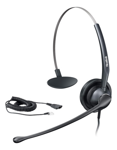 Auriculares Mono Yealink Yhs34 - Mono - Desconexión Rápida -