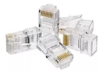 Comprar Ficha Rj45 Macho Crimpeadora Rj45 Cable De Red Utp 100 Unid.