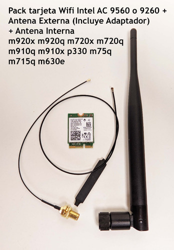 Tarjeta Wifi Ac Bt Antena Adaptador Lenovo M920x M720x M920q