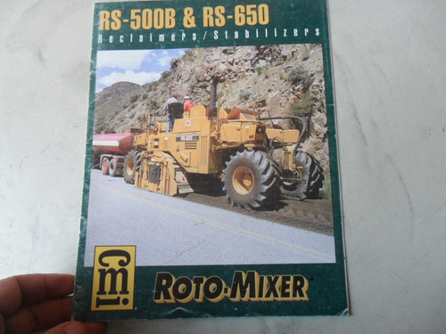 Folleto Tractor Cmi Rs 500b 650 Reclaimer No Manual Antiguo