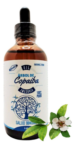 Aceite De Copaiba Del Amazonia 100% Puro 120 Ml