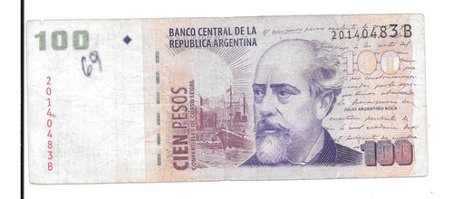 Liquido Billete Argentina 100 Pesos Convertibles C/ Leyenda