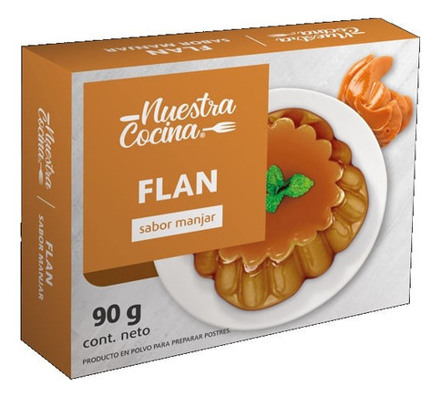 Flan Nuestra Cocina 90 Gr Manjar(3uni) Super