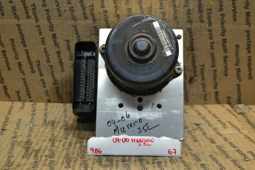 04-06 Nissan Murano 3.5l Abs Pump Control Oem 47660cb084 Dda