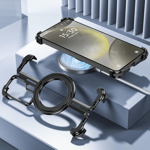 B Funda De Metal Con Soporte For Samsung Galaxy S24/s23 Ultra