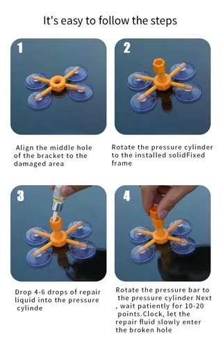 Windshield Crack Repair Kit Car Window Glass Restore Quick | MercadoLibre