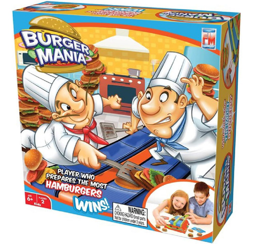 Fotorama Burger Mania Sizzling Build-a-burger Game, Cinta Tr