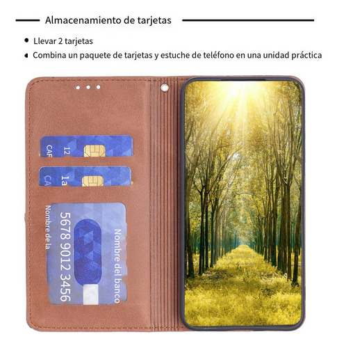 Funda Para Samsung Galaxy S25edge/a56 5g/a26 5g, Con Tapa Magnética, Estilo Cartera, Con Ranura Para Tarjetas, Soporte De Piel